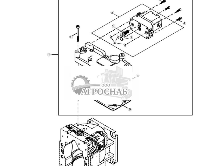 Компоненты гидростатического насоса, распределитель регулирования рабочего объёма - ST810902 23.jpg